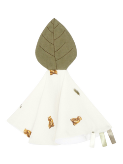 Rosa & Blue Baby Bamboo Cotton Blend Bear Print Comforter, Ivory, Ivory