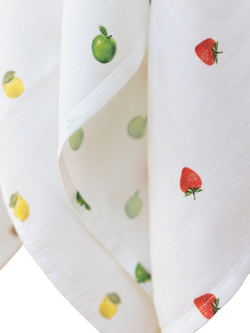 Rosa & Blue Baby Bamboo and Cotton Muslin, Pack of 3, White - view 2, White