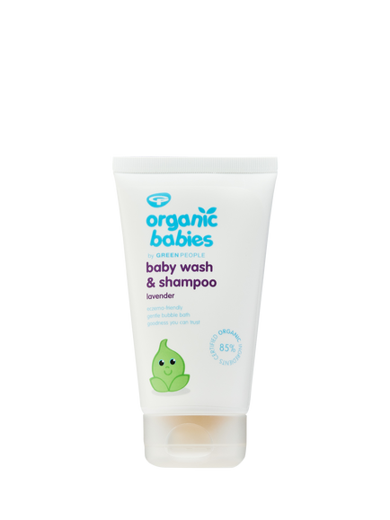 Green People Organic Babies Baby Wash and Shampoo, Lavender, 150ml, 