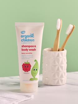 Green People Organic Children Shampoo and Body Wash, Berry Smoothie, 200ml - view 2, 