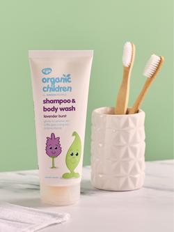 Green People Organic Children Shampoo and Body Wash, Lavender Burst, 200ml - view 2, 