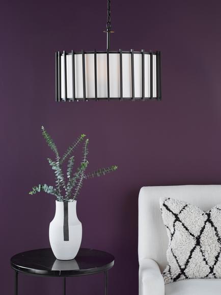 Där Cagliari 4 Bulb Pendant Ceiling Light, Black - view 2, Black Black