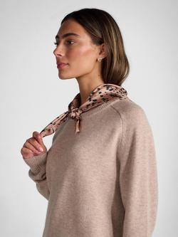 Tutti Drift Abstract Pure Silk Scarf, Pink - view 2, Pink