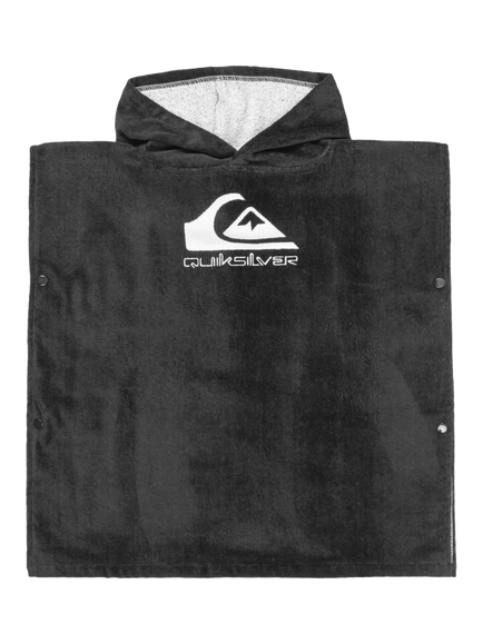 Quiksilver Kids' Hooded Towel, Black, Black