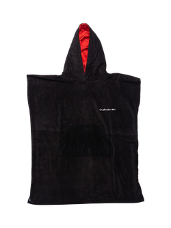 Quiksilver KIds' Hooded Towel, Jet Black, Jet Black