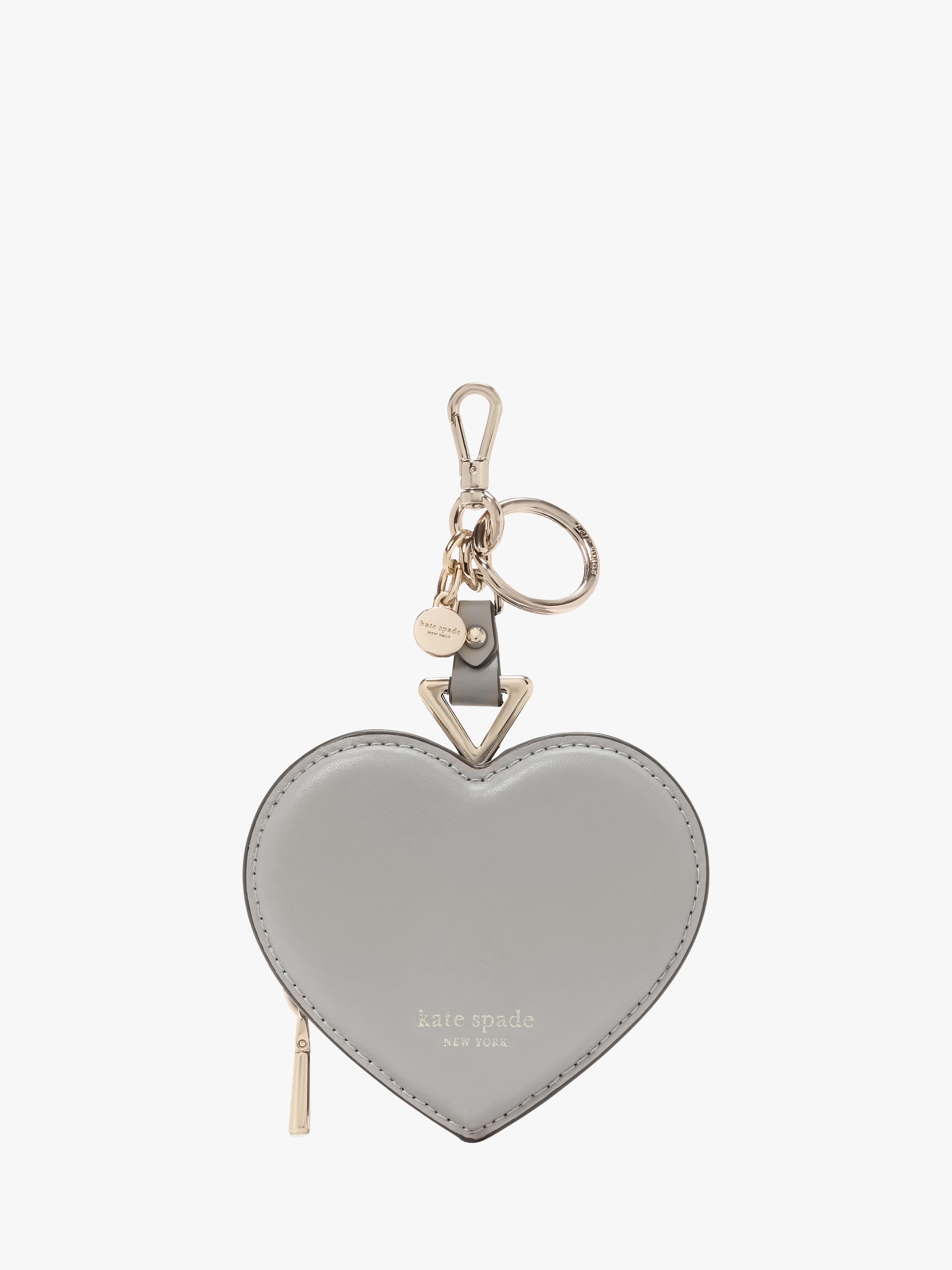 HEART BAG CHARM GREY HEART BAG CHARM GREY