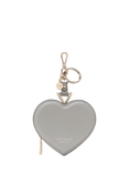 kate spade new york Liv Leather Heart Bag Charm, Grey