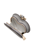 kate spade new york Liv Leather Heart Bag Charm, Grey