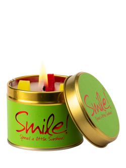 Lily-flame Smile Tin Scented Candle, 230g, Green