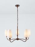 John Lewis Fairford 5 Arm Pendant Ceiling Light, Oil Rubbed Bronze