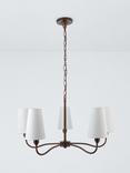 John Lewis Fairford 5 Arm Pendant Ceiling Light, Oil Rubbed Bronze