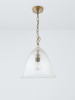 John Lewis Farmhouse Bubble Glass Pendant Ceiling Light - view 2, Clear