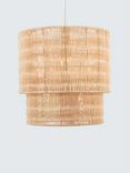 John Lewis Farmhouse Rattan Easy-to-Fit Ceiling Shade, Natural