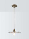 John Lewis Holm Pendant Ceiling Light, Tarnished Brass