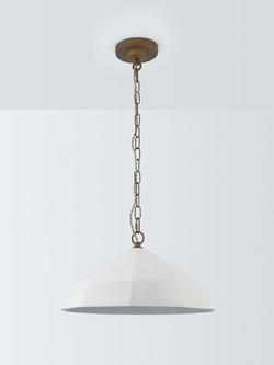 John Lewis Mannez Pendant Ceiling Light, White - view 2, White