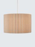John Lewis Modern Scallop Drum Easy-to-Fit Ceiling Shade, Marshmallow