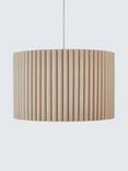 John Lewis Modern Scallop Drum Easy-to-Fit Ceiling Shade, Marshmallow
