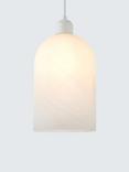 John Lewis Murray Easy-to-Fit Ceiling Shade, Alabaster Effect