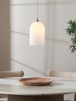 John Lewis Murray Easy-to-Fit Ceiling Shade, Alabaster Effect - view 2, Alabaster Effect