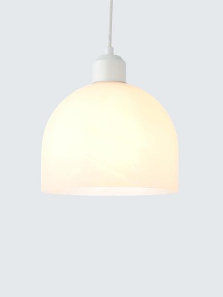 John Lewis Oti Easy-to-Fit Ceiling Shade, Alabaster Effect, Alabaster Effect