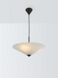 John Lewis Pleated Fan Pendant Ceiling Light, White