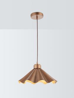 John Lewis Soft Scallop Pendant Ceiling Light, Bronze