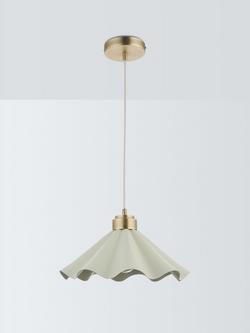 John Lewis Soft Scallop Pendant Ceiling Light - view 2, Marshmallow