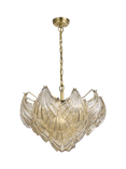 John Lewis Deco Shell Glass Pendant Ceiling Light, Champagne