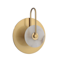 John Lewis Alabster Wall Light, Brass