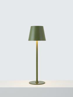 John Lewis Anvil Rechargeable Table Lamp, Avocado