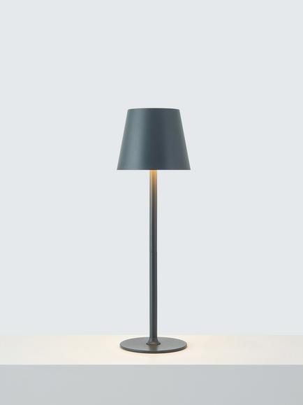 John Lewis Anvil Rechargeable Table Lamp, Graphite