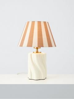 John Lewis Twist Ceramic Table Lamp, Marshmallow