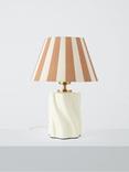 John Lewis Twist Ceramic Table Lamp, Marshmallow