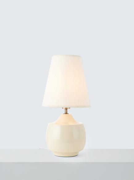 John Lewis Felix Ceramic Table Lamp, Natural