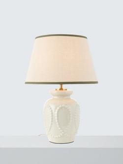 John Lewis Pearl Ceramic Table Lamp, Marshmallow, Marshmallow