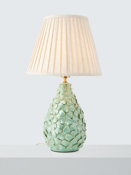 John Lewis Yesenia Ceramic Table Lamp, Green, Green