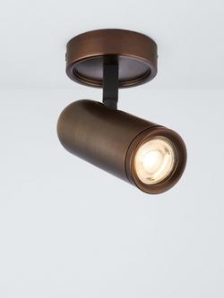 John Lewis Cooper Ceiling Spotlight, Dark Bronze, Dark Bronze