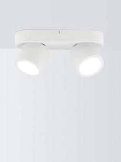 John Lewis Wilson 2 Spotlight Ceiling Bar, White