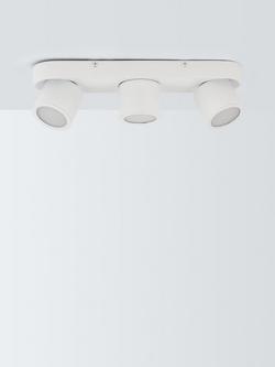 John Lewis Wilson 3 Spotlight Ceiling Bar - view 2, White