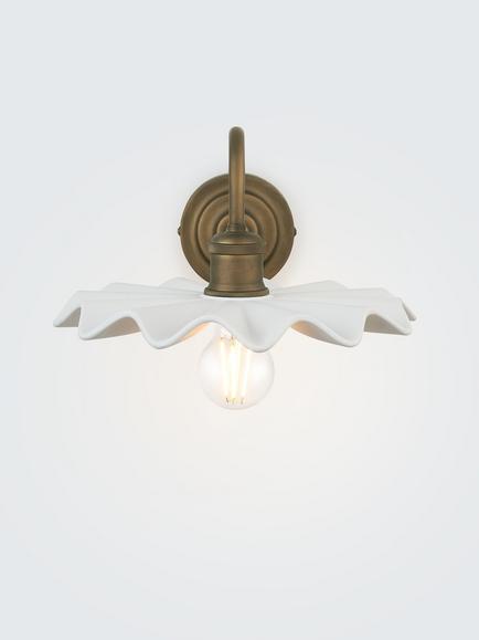 John Lewis Holm Wall Light, Tarnished Brass, Tarnished Brass