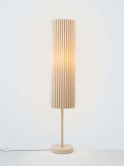 John Lewis Modern Scallop Floor Lamp, Marshmallow, Marshmallow