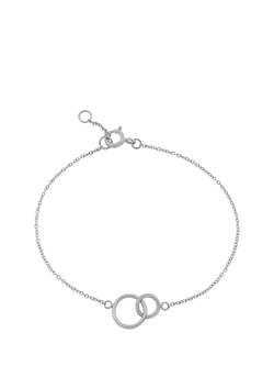 Auree Kelso Interlinking Rings Chain Bracelet, Silver, Silver