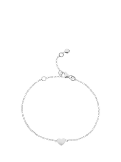 Auree Verona Full Heart Chain Bracelet, Silver