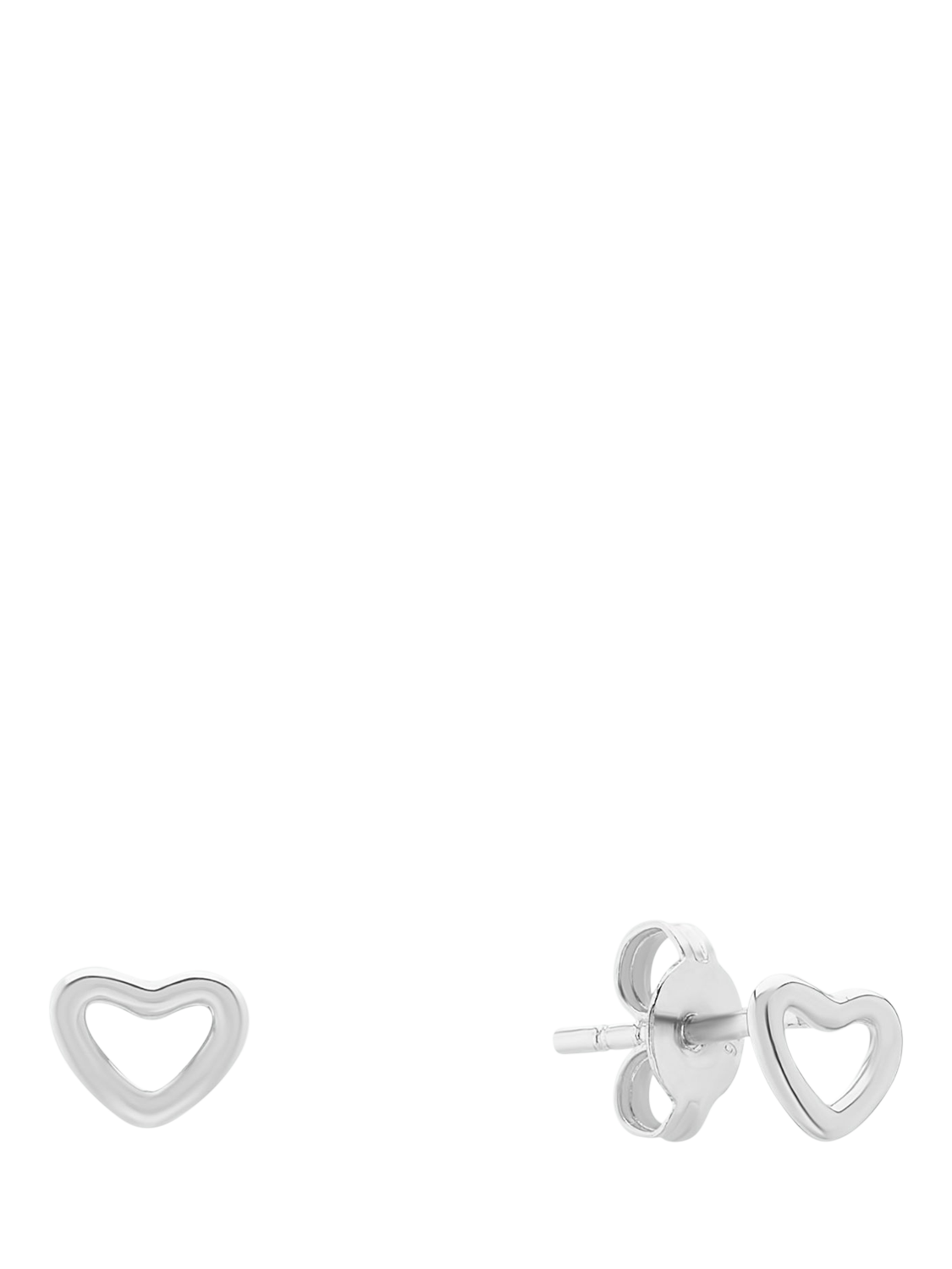 Product image 1 of 3, which shows Auree Verona Love Heart Stud Earrings