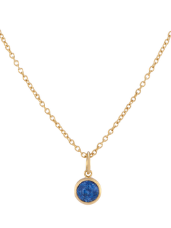 Auree Bilbao Birthstone Pendant Necklace, September/Lapis Lazuli