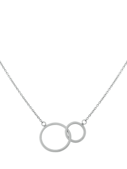 Auree Kelso Interlinking Rings Chain Necklace, Silver