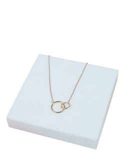 Auree Kelso Interlinking Rings Chain Necklace - view 2, Gold