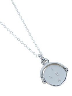 Auree Seychelles Spin I Love You Pendant Necklace - view 2, Silver