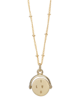 Auree Seychelles Spin I Love You Pendant Necklace, Gold