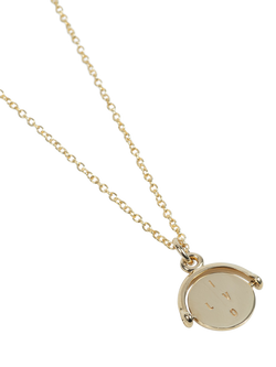 Auree Seychelles Spin I Love You Pendant Necklace - view 2, Gold